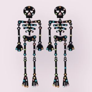 SUGARFIX by BaubleBar 'Bone to be Wild' Statement Earrings in Black Multicolor